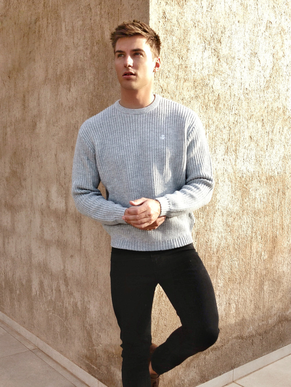 Blakely Stanton Knit Jumper Gris Claro | ADGPLJ234