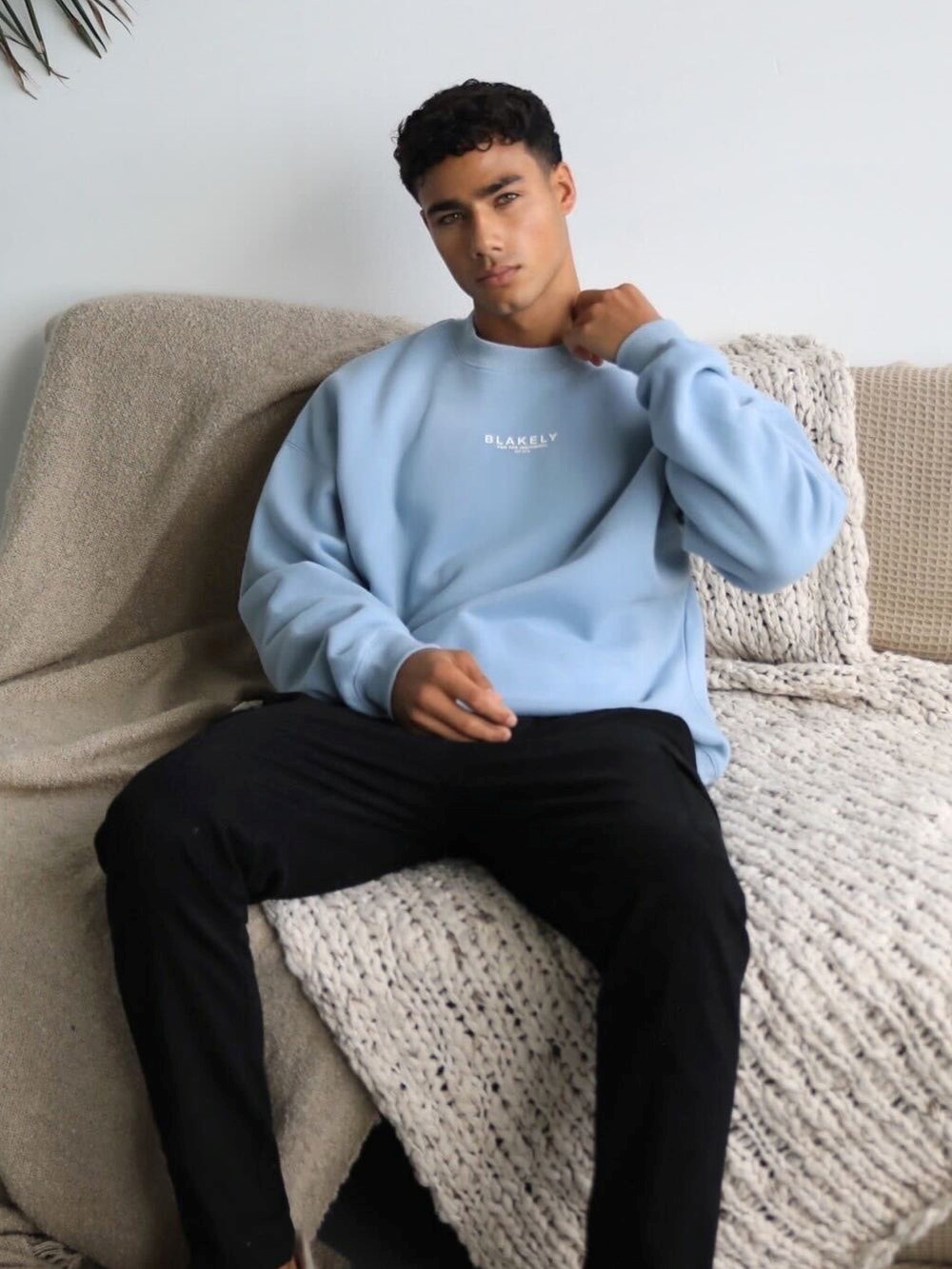 Blakely Statement Relaxed Jumper Azules | CUQWKZ946