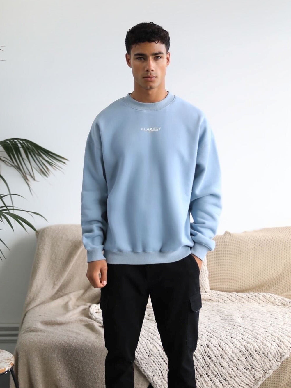 Blakely Statement Relaxed Jumper Azules | CUQWKZ946