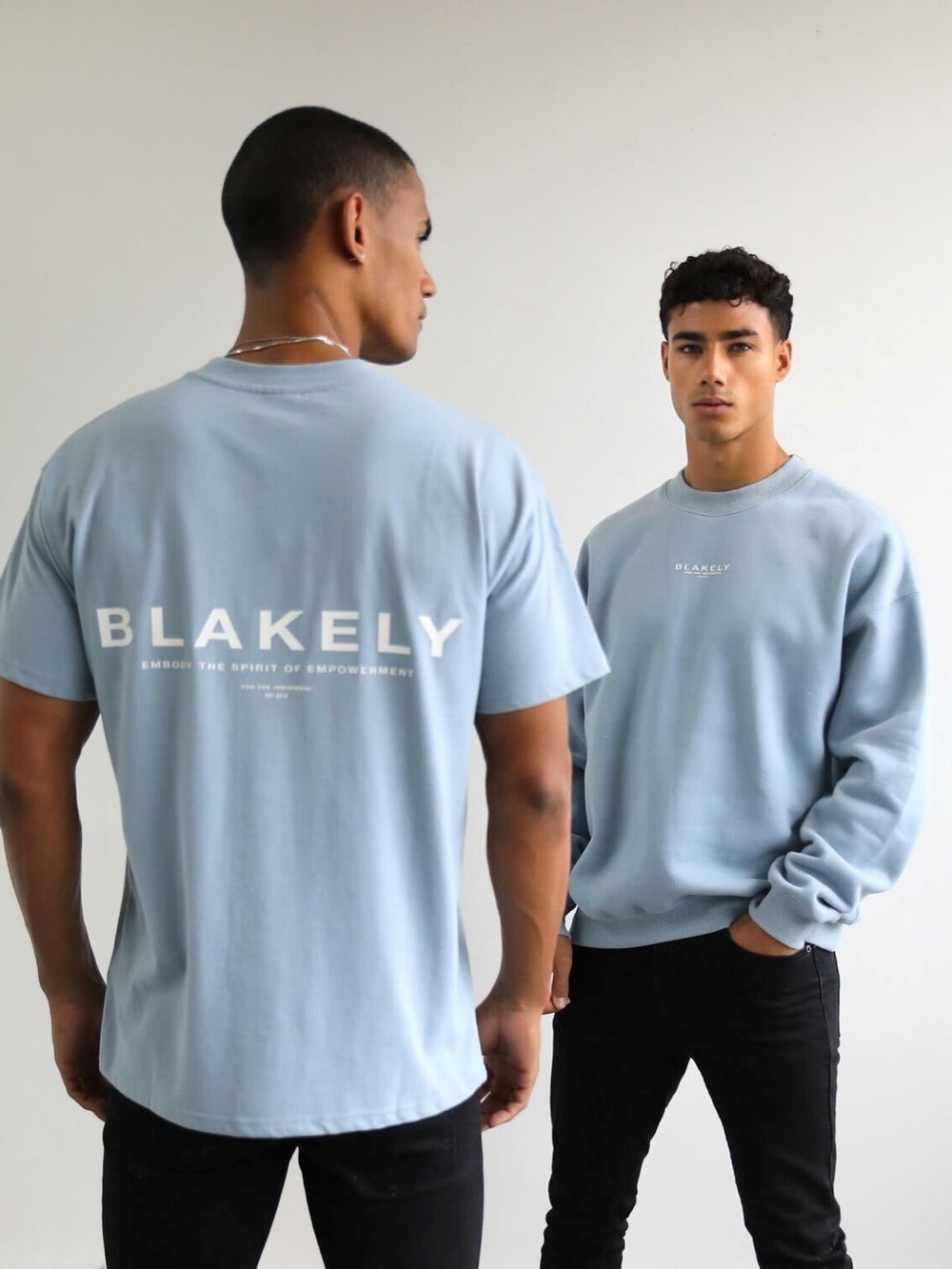 Blakely Statement Relaxed T-Shirt Azules | ILJVTY672