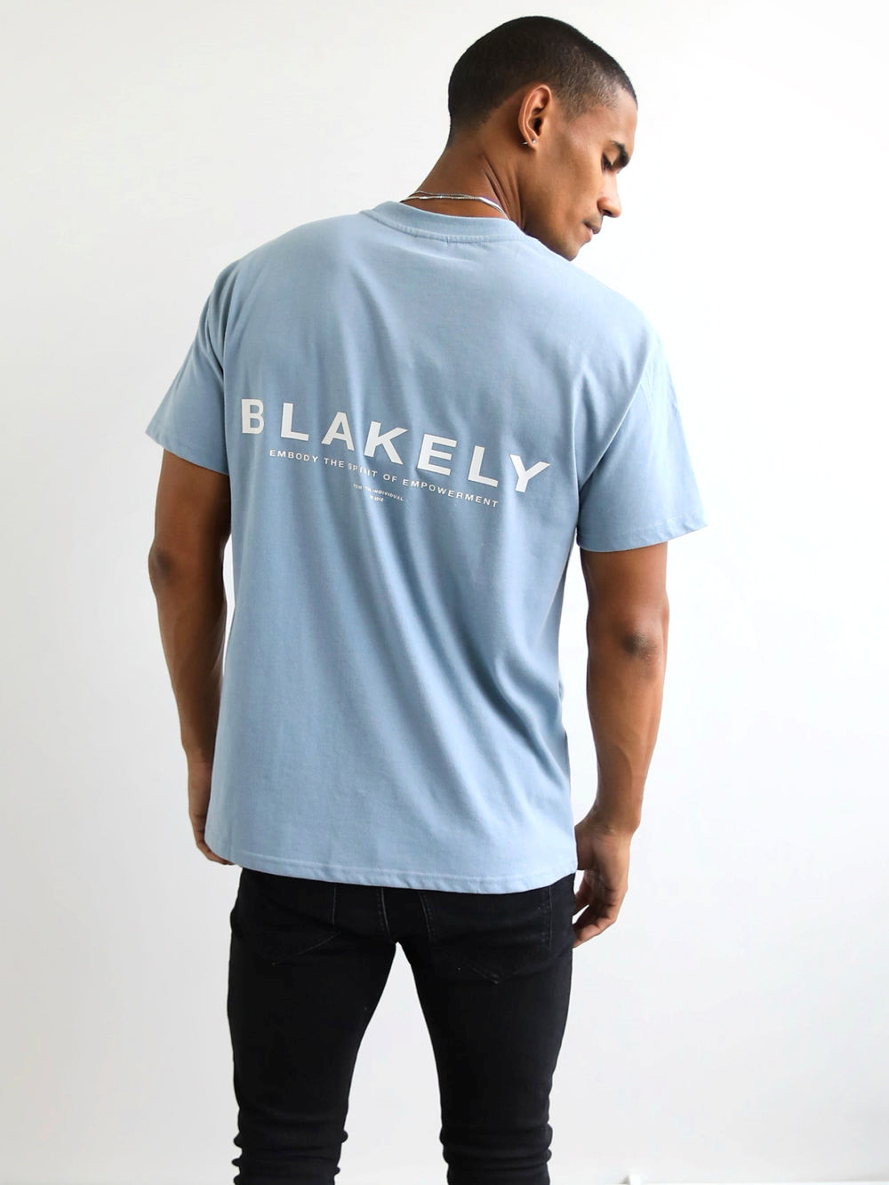 Blakely Statement Relaxed T-Shirt Azules | ILJVTY672