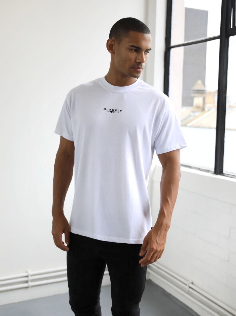 Blakely Statement Relaxed T-Shirt Blancas | URLDKN857