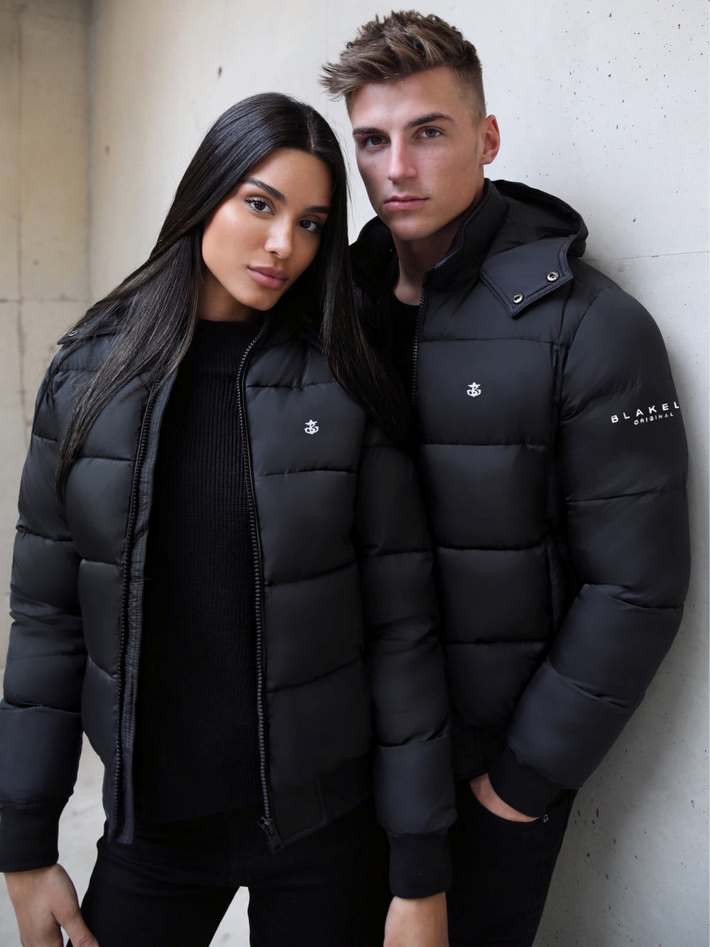 Blakely Stockholm Coat Negras | QPKBIZ834
