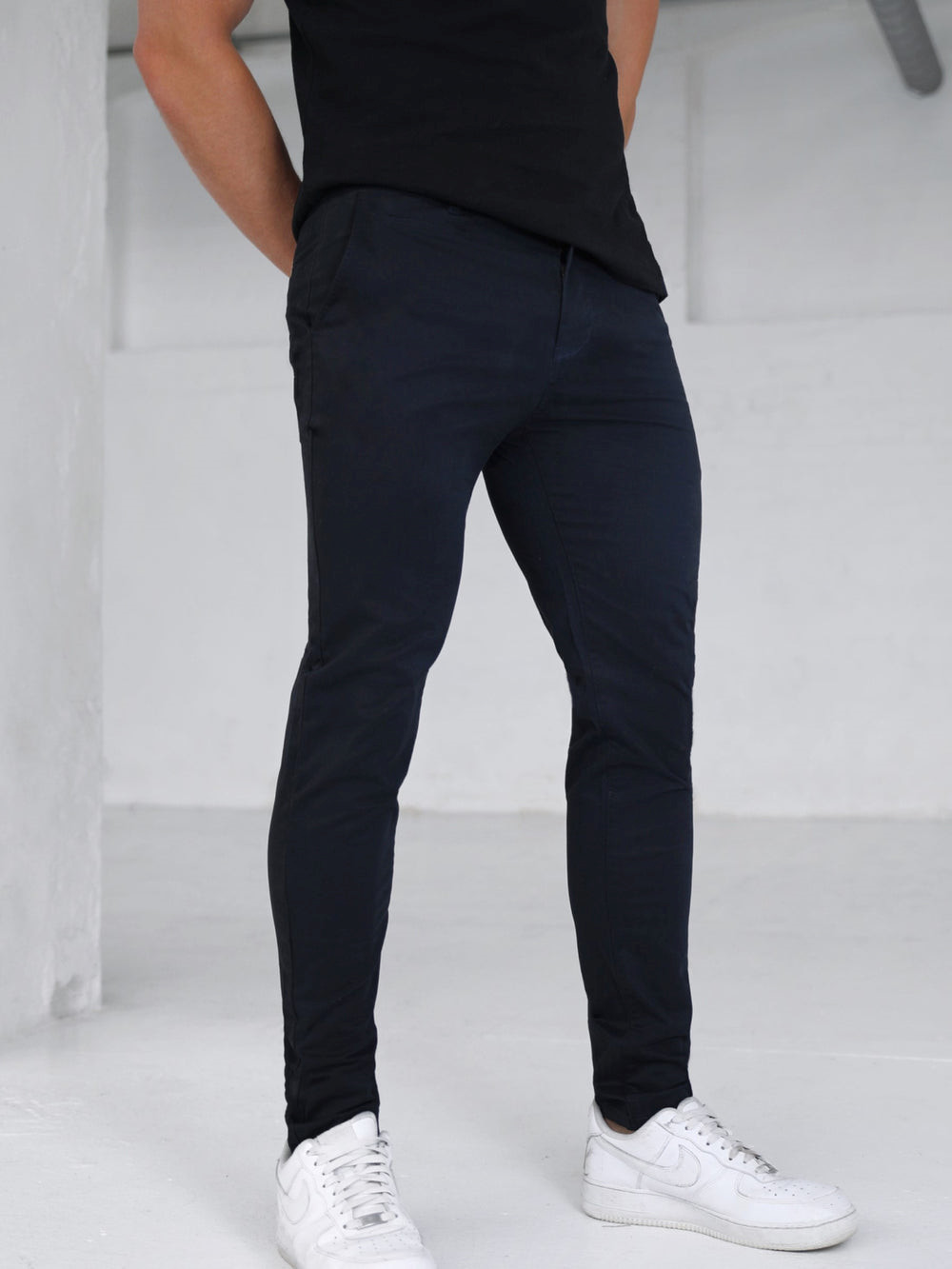 Blakely Stretch Chino Azul Marino | QAYSKI806