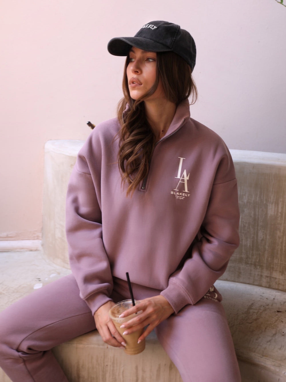 Blakely Studio 1/4 Zip Jumper Rosas | WMZBKP983