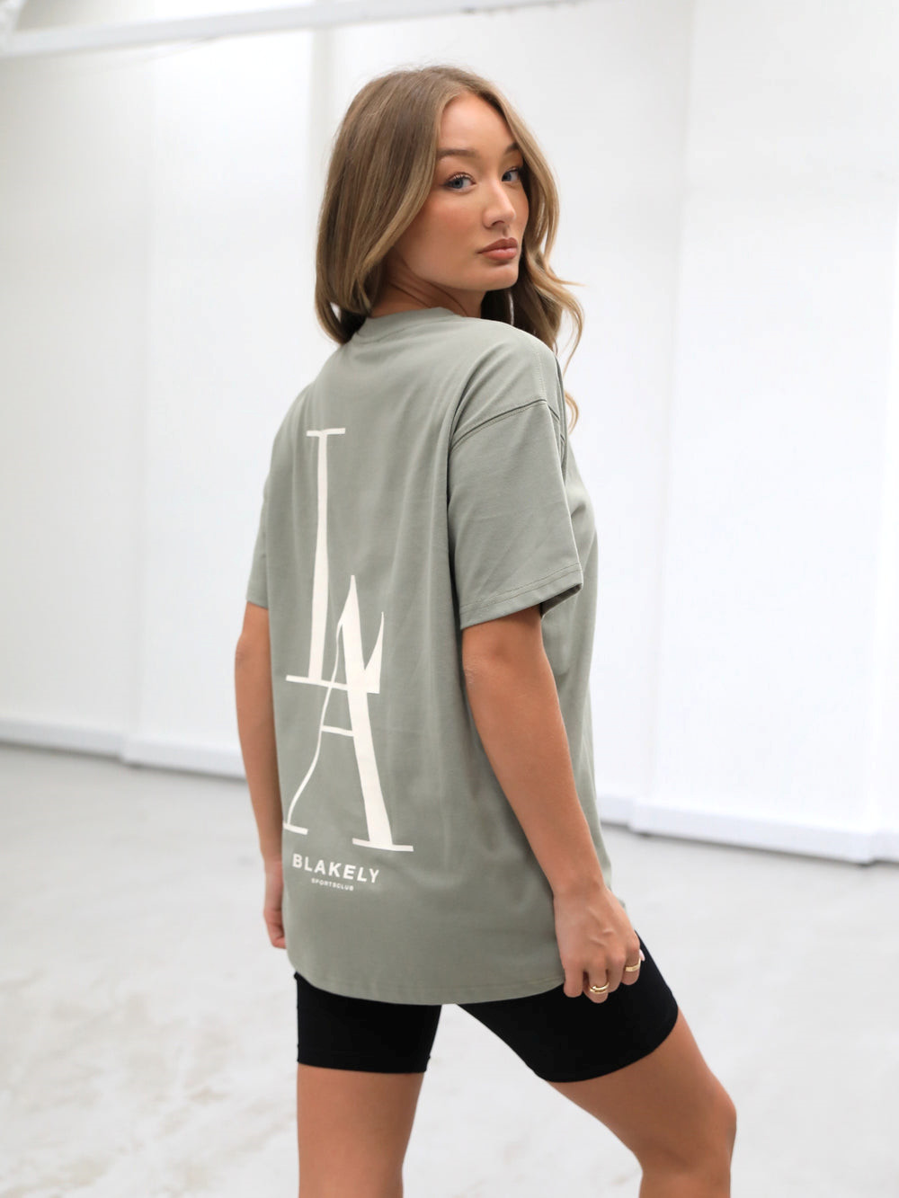 Blakely Studio Relaxed T-Shirt Verde Oliva | ZHNKLV034