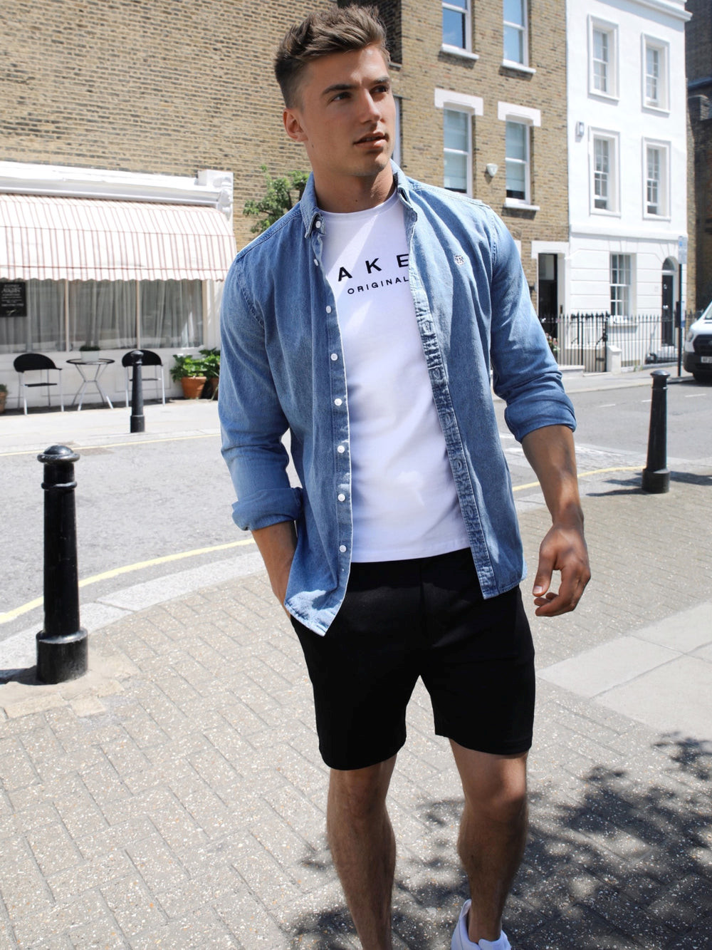 Blakely Sutton Denim Shirt Azules | QEXRUO765