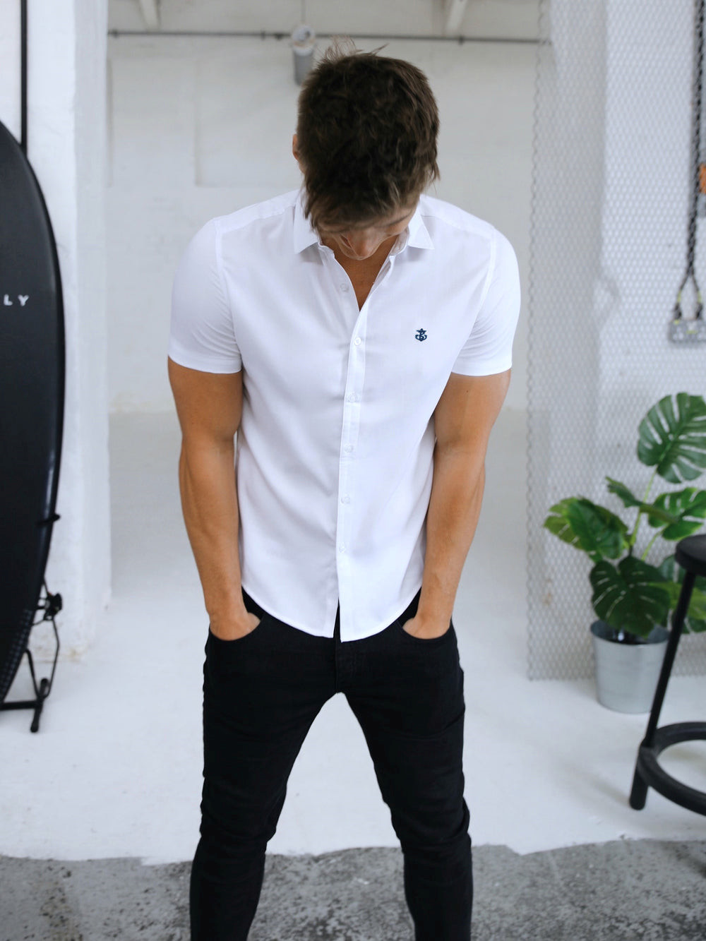 Blakely Sydney Short Sleeve Shirt Blancas | MURXWZ316