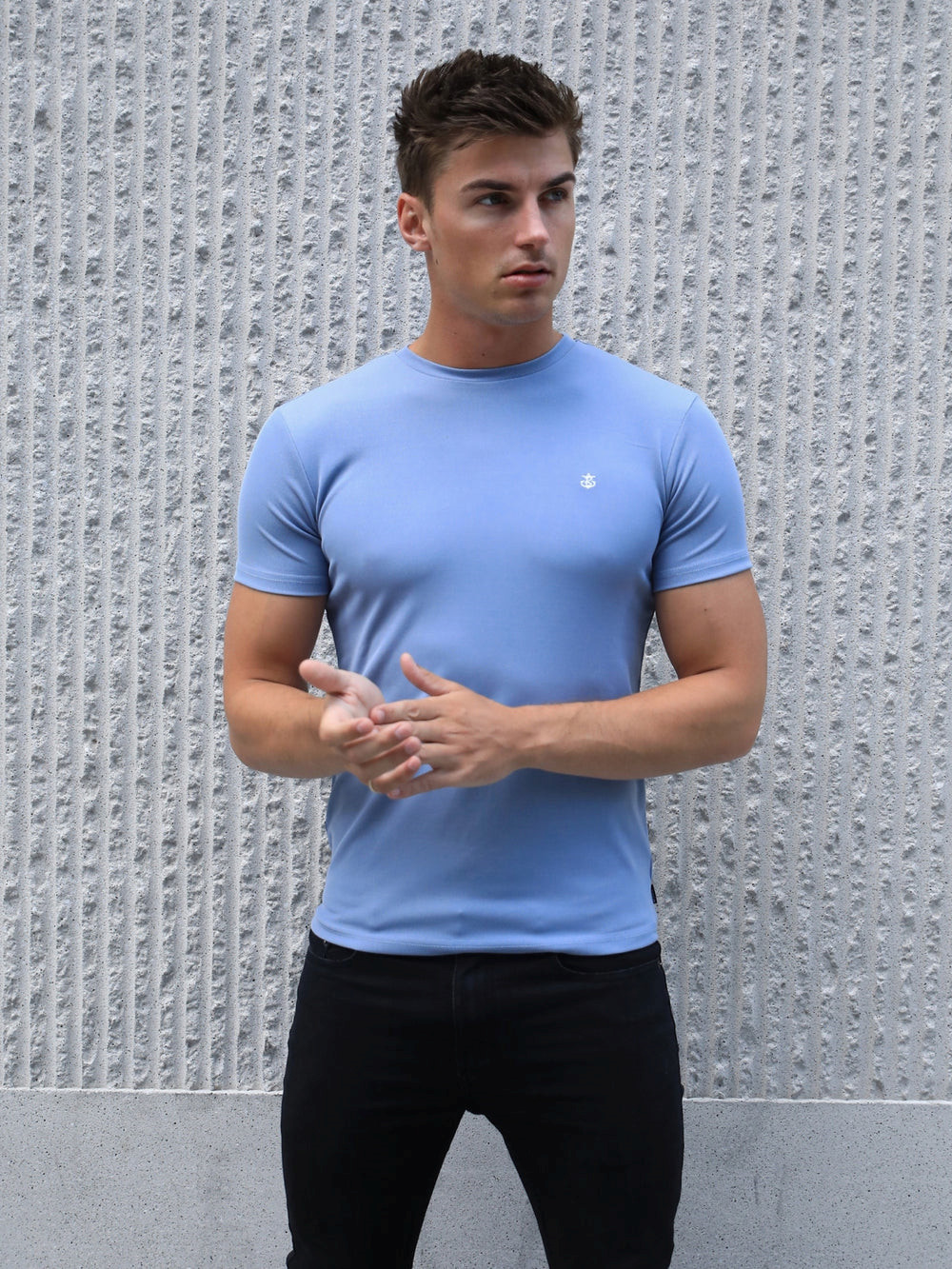 Blakely Torbora T-Shirt Azules Claro | UBHCAX596