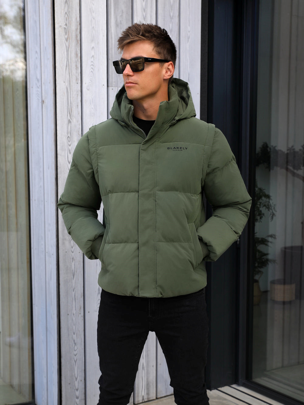 Blakely Ultimate Multiway Puffer Coat Kaki Verde | ZTEWVG037