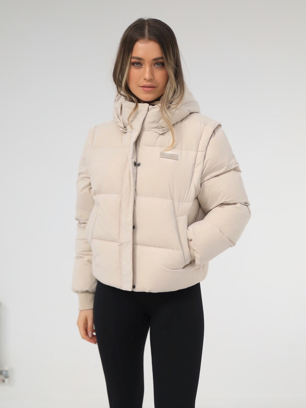 Blakely Ultimate Women\'s Puffer Coat Chalk | SLOKQV635