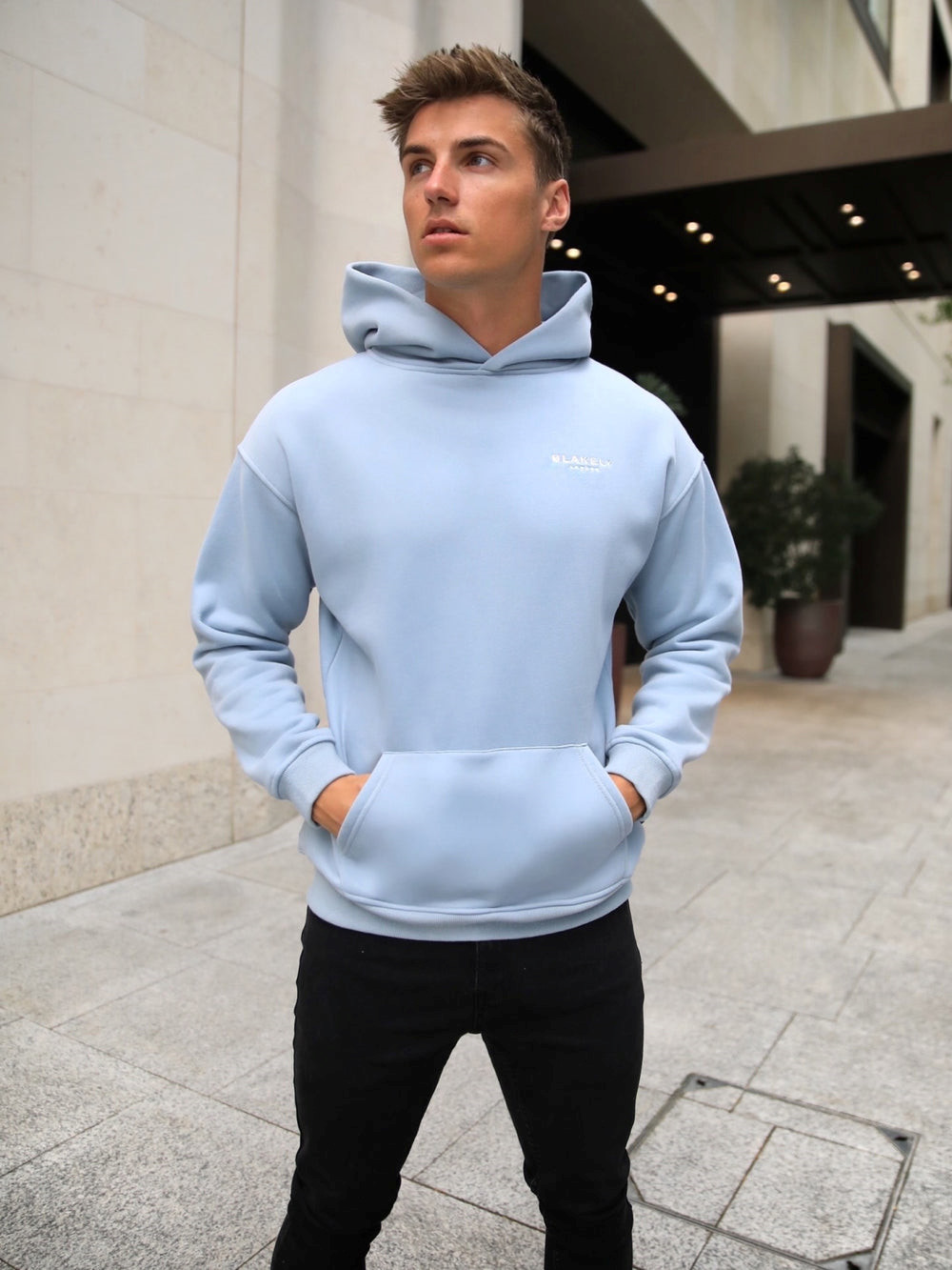 Blakely Universal Relaxed Hoodie Azules | XORMYG968