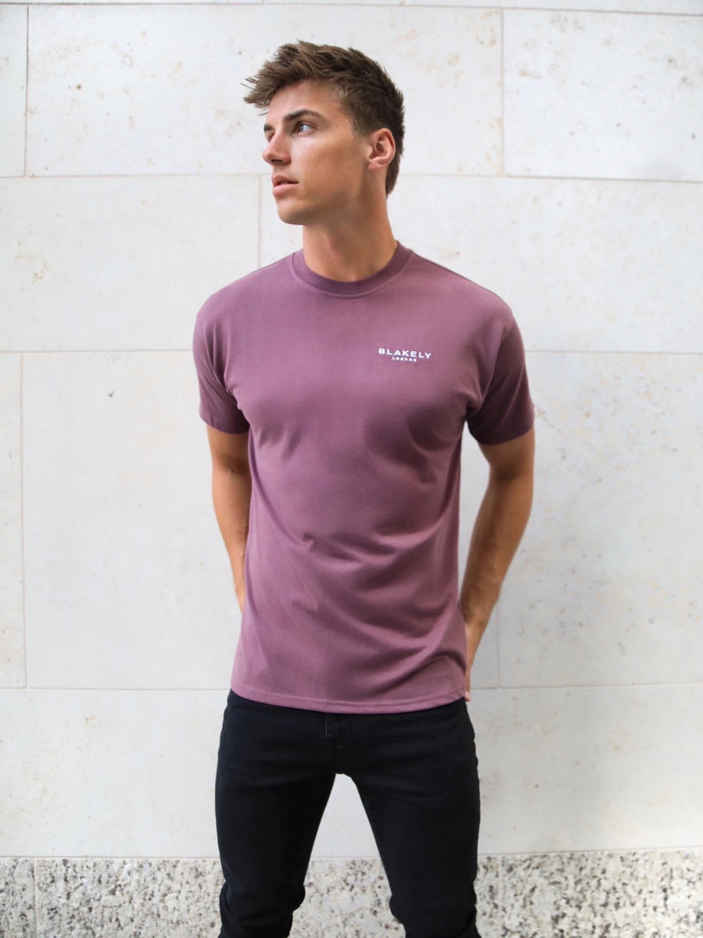 Blakely Universal Relaxed T-Shirt Burdeos | YJMUCQ451