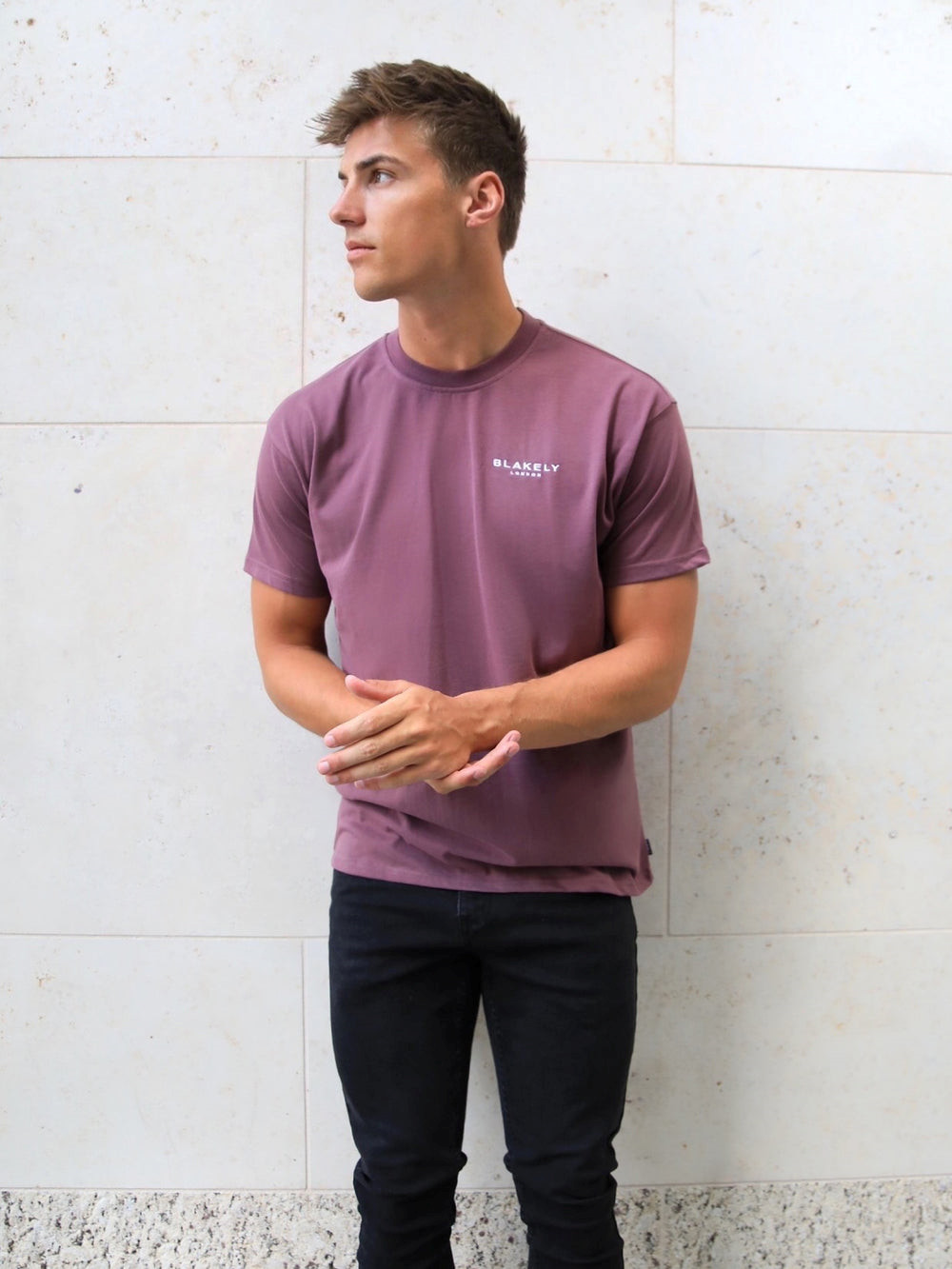Blakely Universal Relaxed T-Shirt Burdeos | YJMUCQ451