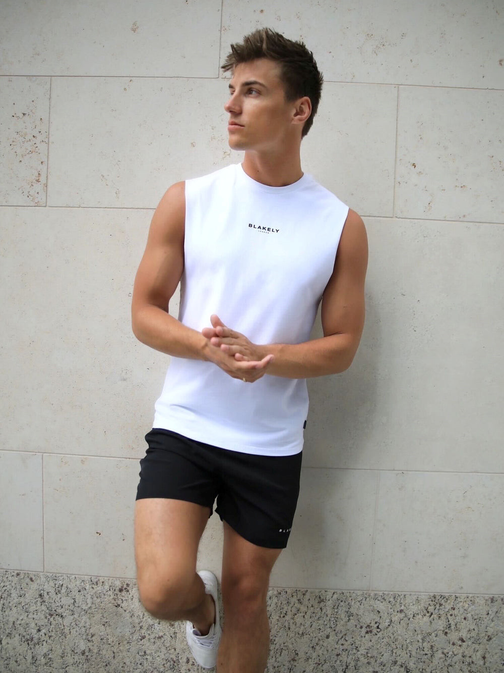 Blakely Universal Sleeveless Tee Blancas | LEUFHB917