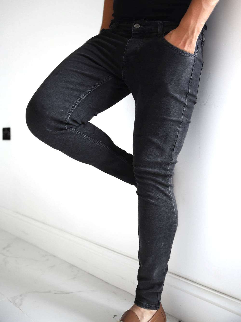Blakely Vol. 7 Skinny Jeans Charcoal | QWJMZG418