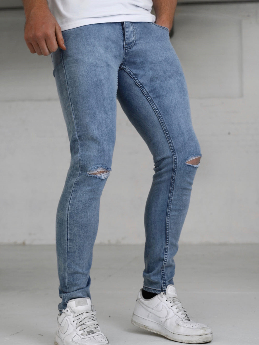 Blakely Vol. 7 Skinny Ripped Jeans Azules | KTGBPU980