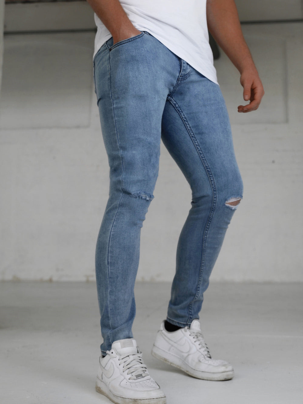Blakely Vol. 7 Skinny Ripped Jeans Azules | KTGBPU980